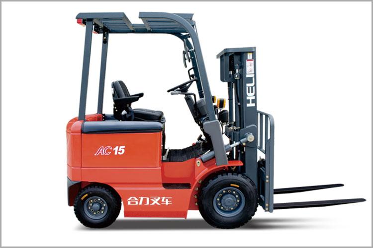 四支點(diǎn) H系列1-1.5噸窄車身蓄電池平衡重式叉車，無廢氣污染